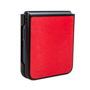 For Samsung Galaxy Z Flip4 Peacock Texture Phone Case(Red)