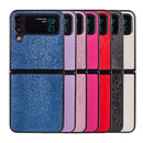 For Samsung Galaxy Z Flip4 Peacock Texture Phone Case(Light Purple)
