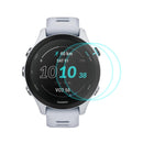 2 PCS For Garmin Forerunner 255S ENKAY 0.2mm 9H Tempered Glass Screen Protector Watch Film