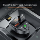 C8 Car U Disk Bluetooth Player Fm Transmitter QC3.0 Dual USB Ports Fast Charging
