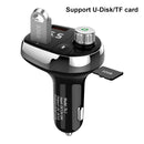 T62 Dual USB QC 3.0 Fast Charger Bluetooth 5.0 Adapter MP3 Player Handsfree Car Kit FM Transmitter