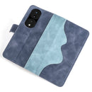 For Honor 70 Pro Stitching Horizontal Flip Leather Phone Case(Blue)