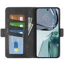 For Motorola G62 5G Dual-side Magnetic Buckle Horizontal Flip Leather Phone Case(Black)