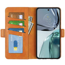 For Motorola G62 5G Dual-side Magnetic Buckle Horizontal Flip Leather Phone Case(Yellow)