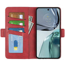For Motorola G62 5G Dual-side Magnetic Buckle Horizontal Flip Leather Phone Case(Red)