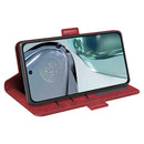 For Motorola G62 5G Dual-side Magnetic Buckle Horizontal Flip Leather Phone Case(Red)