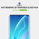 For Honor 70 PINWUYO 9H 3D Hot Bending Tempered Glass Film(Black)
