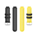 For Garmin Approach S6 Silicone Sports Two-Color Watch Band(Amygreen+Black)