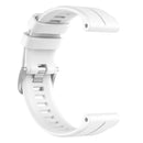 For Garmin Instinct 2 22mm Solid Color Silicone Watch Band(White)