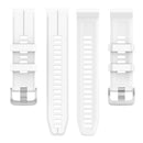 For Garmin Instinct 2 22mm Solid Color Silicone Watch Band(White)