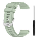 For Garmin Instinct 2 22mm Solid Color Silicone Watch Band(Light Green)