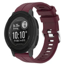 For Garmin Instinct 2 22mm Solid Color Silicone Watch Band(Burgundy)