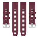 For Garmin Instinct 2 22mm Solid Color Silicone Watch Band(Burgundy)