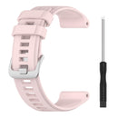 For Garmin Instinct 2 22mm Solid Color Silicone Watch Band(Pink)