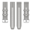 For Garmin Instinct 2 22mm Solid Color Silicone Watch Band(Grey)