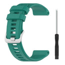 For Garmin Instinct 2 22mm Solid Color Silicone Watch Band(Green)