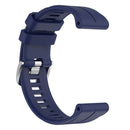 For Garmin Instinct 2 22mm Solid Color Silicone Watch Band(Dark Blue)