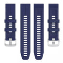 For Garmin Instinct 2 22mm Solid Color Silicone Watch Band(Dark Blue)