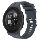 For Garmin Instinct 2 22mm Solid Color Silicone Watch Band(Rock Cyan)