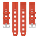 For Garmin Instinct 2 22mm Solid Color Silicone Watch Band(Red)