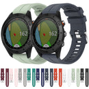 For Garmin Approach S60 22mm Solid Color Silicone Watch Band(Black)