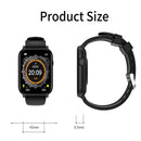 Q28 1.8 inch Color Screen Smart Watch,Support Heart Rate Monitoring / Blood Pressure Monitoring(Green)