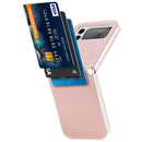 For Samsung Galaxy Z Flip 4 5G Folding Litchi Texture Card Wallet Phone Case(Pink)