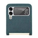 For Samsung Galaxy Z Flip 4 5G Folding Litchi Texture Card Wallet Phone Case(Green)