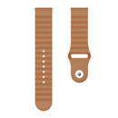 For Huawei GT2 Pro 22mm Corrugated Silicone Watch Band(Brown)