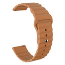 For Huawei GT2 Pro 22mm Corrugated Silicone Watch Band(Brown)