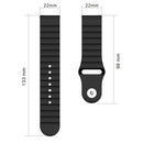 For Huawei GT2 Pro 22mm Corrugated Silicone Watch Band(Brown)