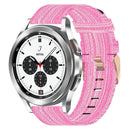 For Samsung Galaxy Watch 4 Classic 42mm 20mm Nylon Woven Watch Band(Pink)
