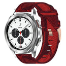 For Samsung Galaxy Watch 4 Classic 42mm 20mm Nylon Woven Watch Band(Red)