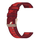 For Samsung Galaxy Watch 4 Classic 42mm 20mm Nylon Woven Watch Band(Red)