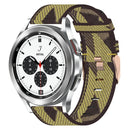 For Samsung Galaxy Watch 4 Classic 42mm 20mm Nylon Woven Watch Band(Yellow)