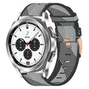 For Samsung Galaxy Watch 4 Classic 42mm 20mm Nylon Woven Watch Band(Grey)