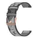 For Samsung Galaxy Watch 4 Classic 42mm 20mm Nylon Woven Watch Band(Grey)