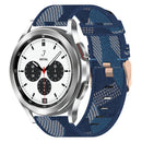 For Samsung Galaxy Watch 4 Classic 42mm 20mm Nylon Woven Watch Band(Blue)