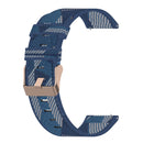 For Samsung Galaxy Watch 4 Classic 42mm 20mm Nylon Woven Watch Band(Blue)