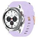For Samsung Galaxy Watch 4 Classic 42mm 20mm Nylon Woven Watch Band(Light Purple)