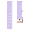For Samsung Galaxy Watch 4 Classic 42mm 20mm Nylon Woven Watch Band(Light Purple)