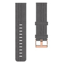 For Samsung Galaxy Watch 4 Classic 42mm 20mm Nylon Woven Watch Band(Dark Grey)