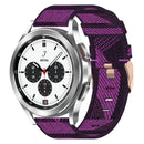 For Samsung Galaxy Watch 4 Classic 42mm 20mm Nylon Woven Watch Band(Purple)