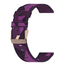 For Samsung Galaxy Watch 4 Classic 42mm 20mm Nylon Woven Watch Band(Purple)