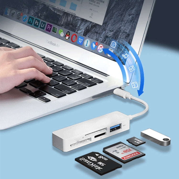 DS-BH2B113U 4-in-1 USB Multi-Card Reader,USB Hub CF/SD/TF/MS Memory Card Readers