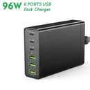 zetx-96W01A 96W PD20W x 3 + QC3.0 USB x 3 Multifunction Charger for Mobile / Tablet(US Plug)
