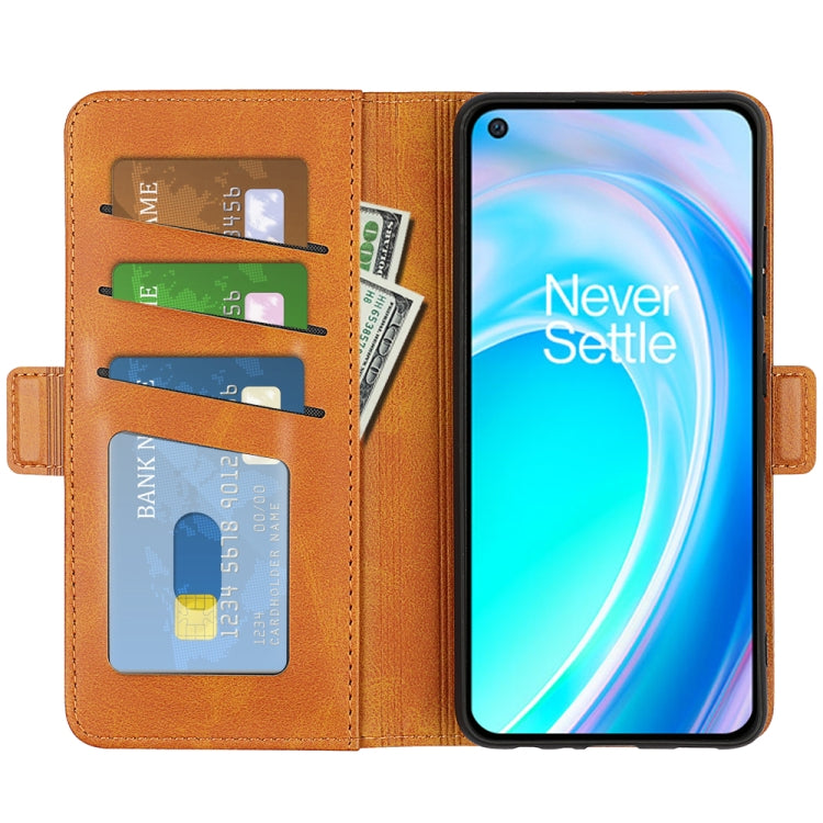 For OnePlus Nord CE 2 Lite Dual-side Magnetic Buckle Horizontal Flip Leather Phone Case(Yellow)