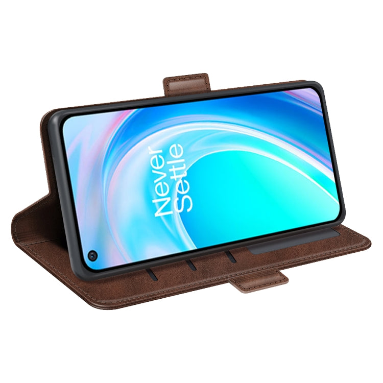 For OnePlus Nord CE 2 Lite Dual-side Magnetic Buckle Horizontal Flip Leather Phone Case(Brown)