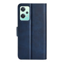 For OnePlus Nord CE 2 Lite Dual-side Magnetic Buckle Horizontal Flip Leather Phone Case(Dark Blue)