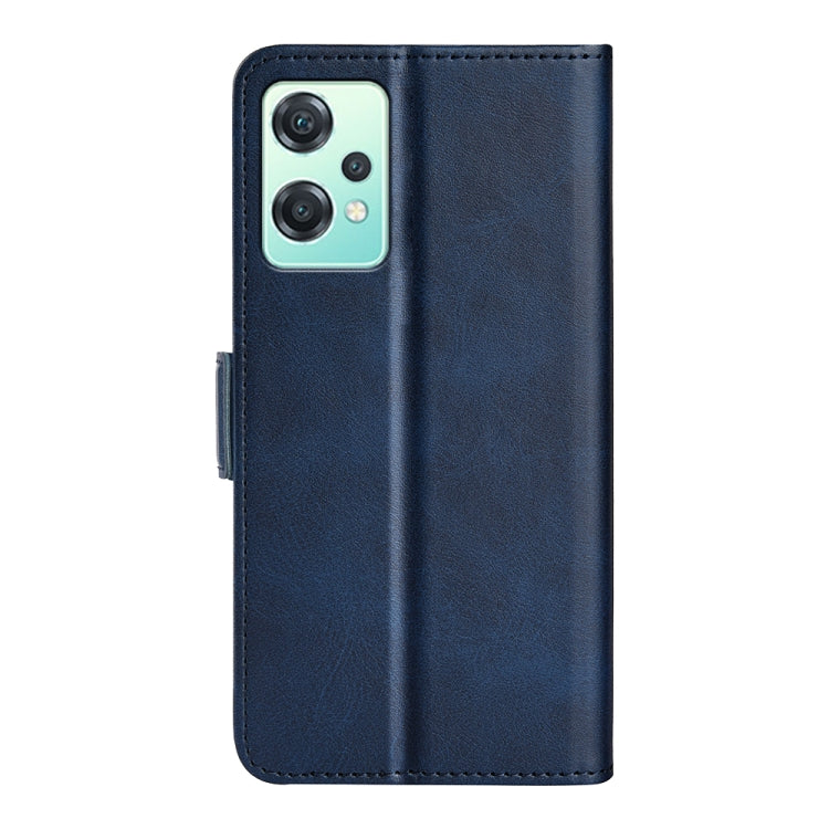 For OnePlus Nord CE 2 Lite Dual-side Magnetic Buckle Horizontal Flip Leather Phone Case(Dark Blue)